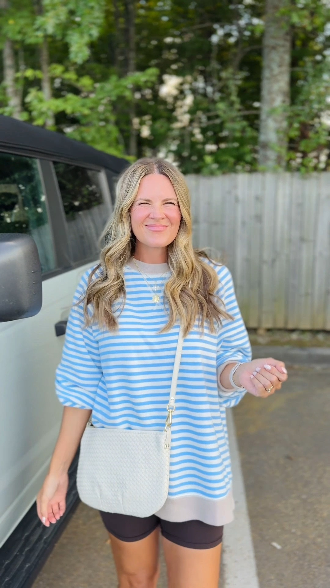 Outfit of the day @Aerie 
Wearing a small in both the sweatshirt and shorts. Fitting true to size but I’d say they’re generous.

#LTKootd #LTKSaleAlert #LTKOver40