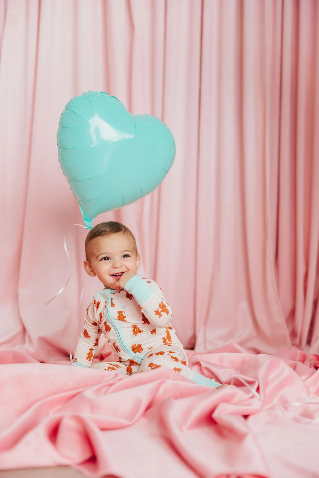 Love You Beary Much Sleep Onesie | Blue | Tiny Talulah | Talulah