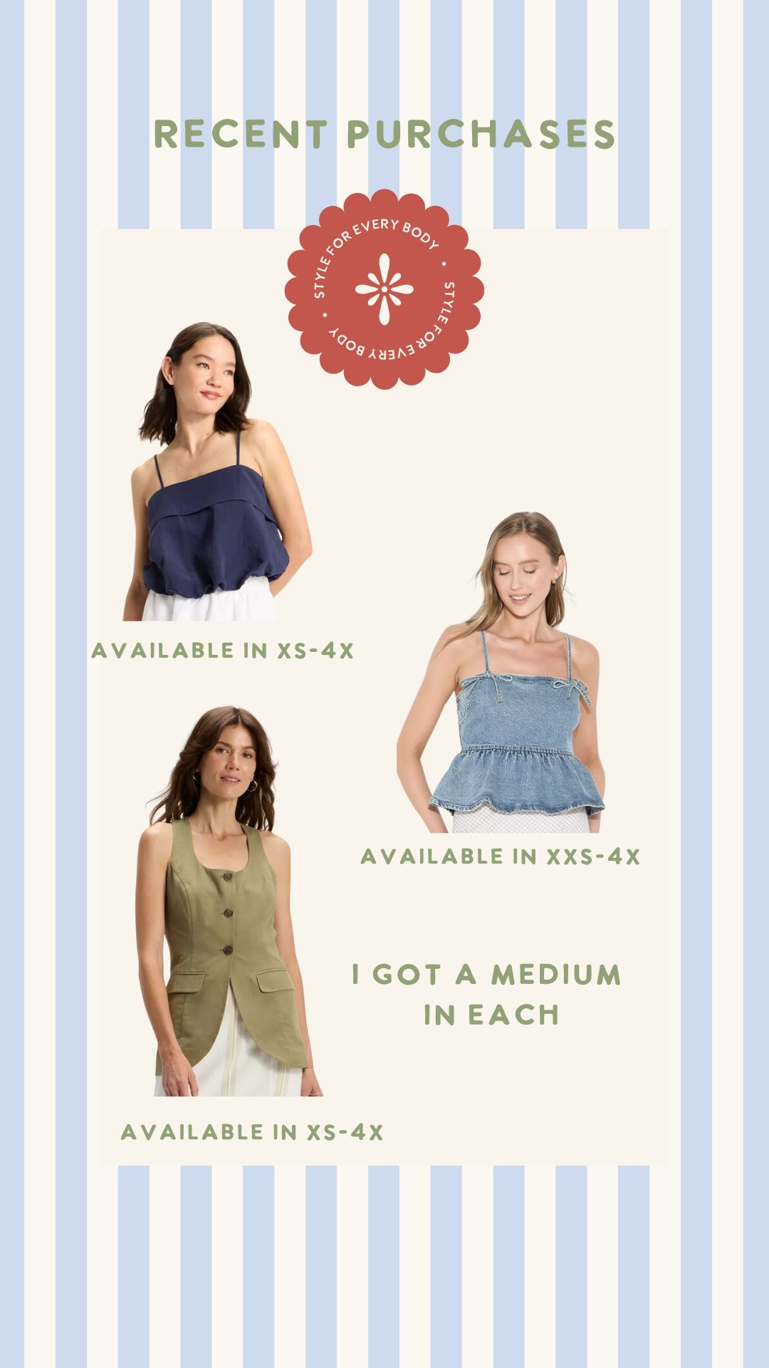Cute summer tops, all under $30!

#LTKMidsize #LTKFindsUnder50 #LTKStyleTip