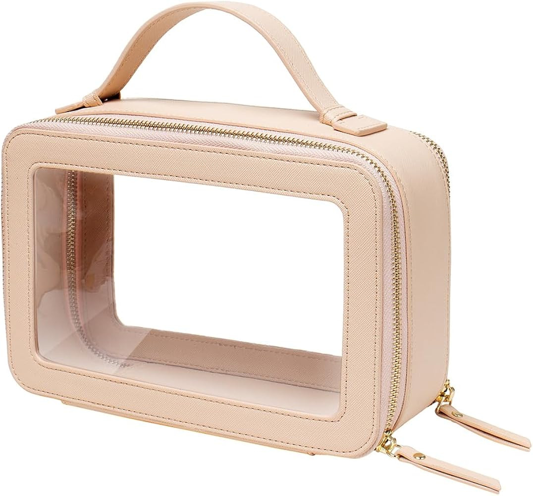 FFpaw Clear Makeup Bag Organizer, TSA Approved Portable Travel Toiletry Bag Multipurpose Cosmetic... | Amazon (US)