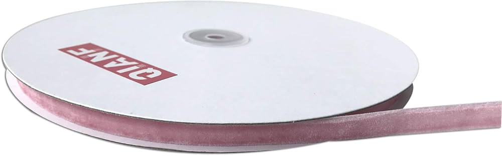 Vintage Pink Velvet Ribbon, 3/8 Inch X 25Yd | Amazon (US)
