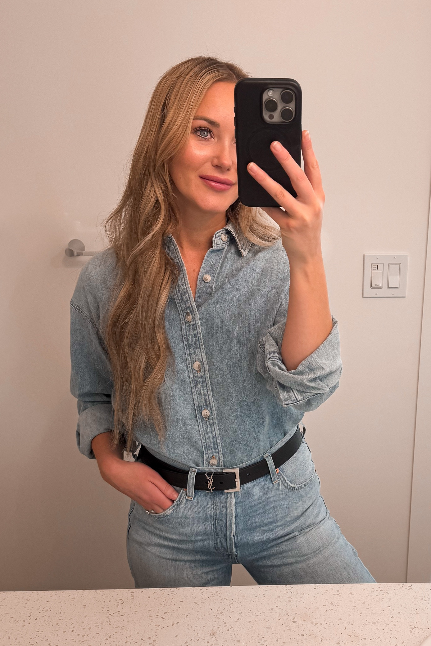 Aritzia denim outfit 🩵

#LTKcanada