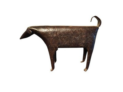 Restoration Hardware Metal Dog Figurine Modern Rustic Decor | eBay US