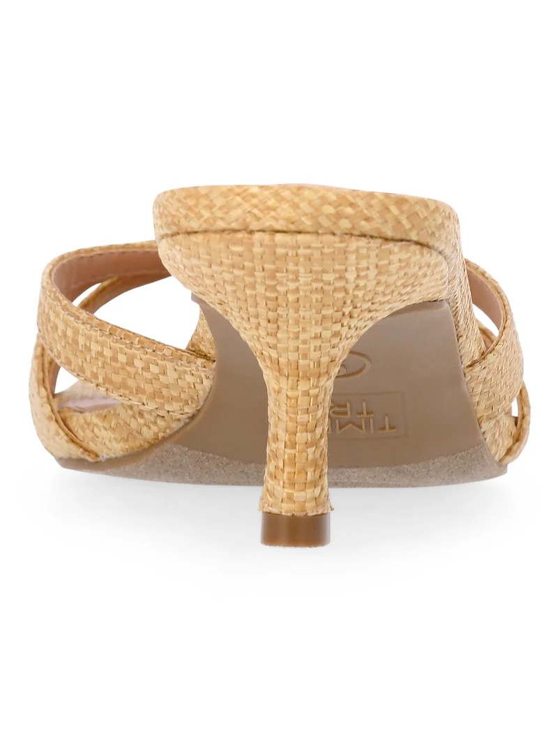 Time and Tru Women's Kitten Heel Mule Sandals | Walmart (US)
