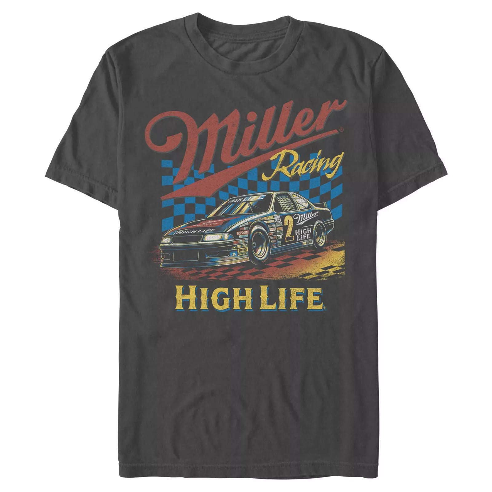 Men's Miller High Life Racing Graphic Tee, Size: Medium, Grey | Kohl's