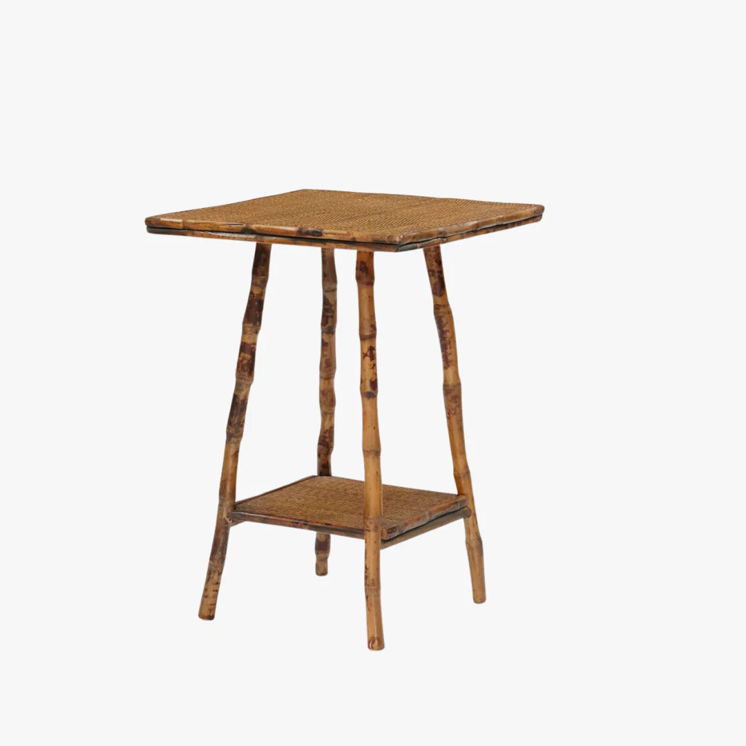 Tortoise Bamboo Square Accent Table | Dear Keaton