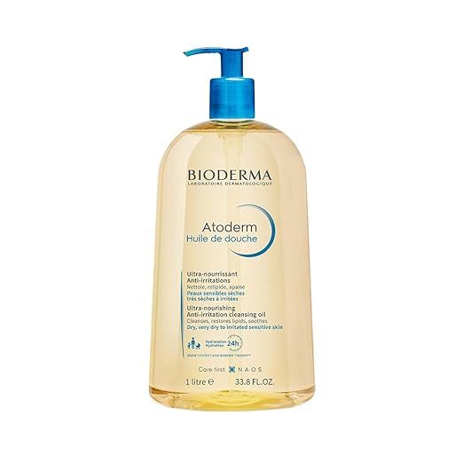 Bioderma Atoderm Shower Oil, Cleansing Oil For Face & Body, Nourishing Cleansing Oil | Amazon (US)