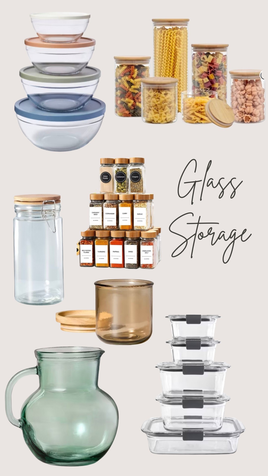 Glass storage for the kitchen 

#LTKHome #LTKSaleAlert