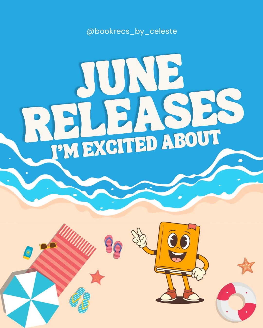 🏖️JUNE RELEASES🏖️

June book releases I am so ✨excited✨ about! 

I’ve already read a couple of these and I can’t wait for you to read them too!!!

❔what’s an upcoming release you’re excited for? Have you read any of these yet❔

#junebooks #newreleases #junetbr