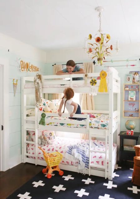 Triple bunks are great for maximizing space, and they are super fun. Here are some favorites!

#LTKhome #LTKkids #LTKfamily
