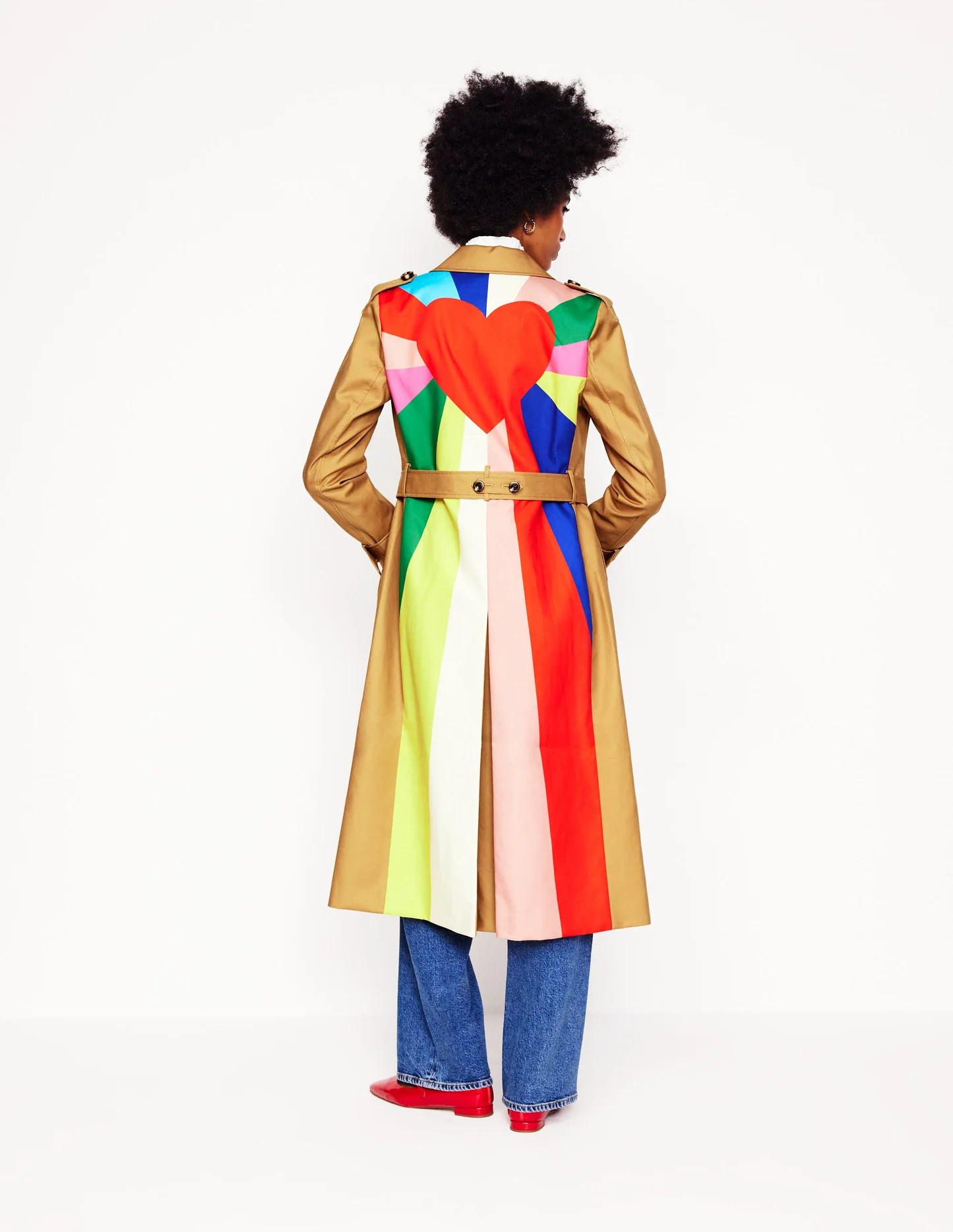 Cheltenham Trench Coat-Multi, Heart Spectrum | Boden UK