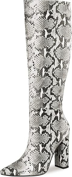 wetkiss Rhinestone/PU Low Chunky Pointed Toe Ankle Boots for Women with Full Bling Sparkly Crysta... | Amazon (US)