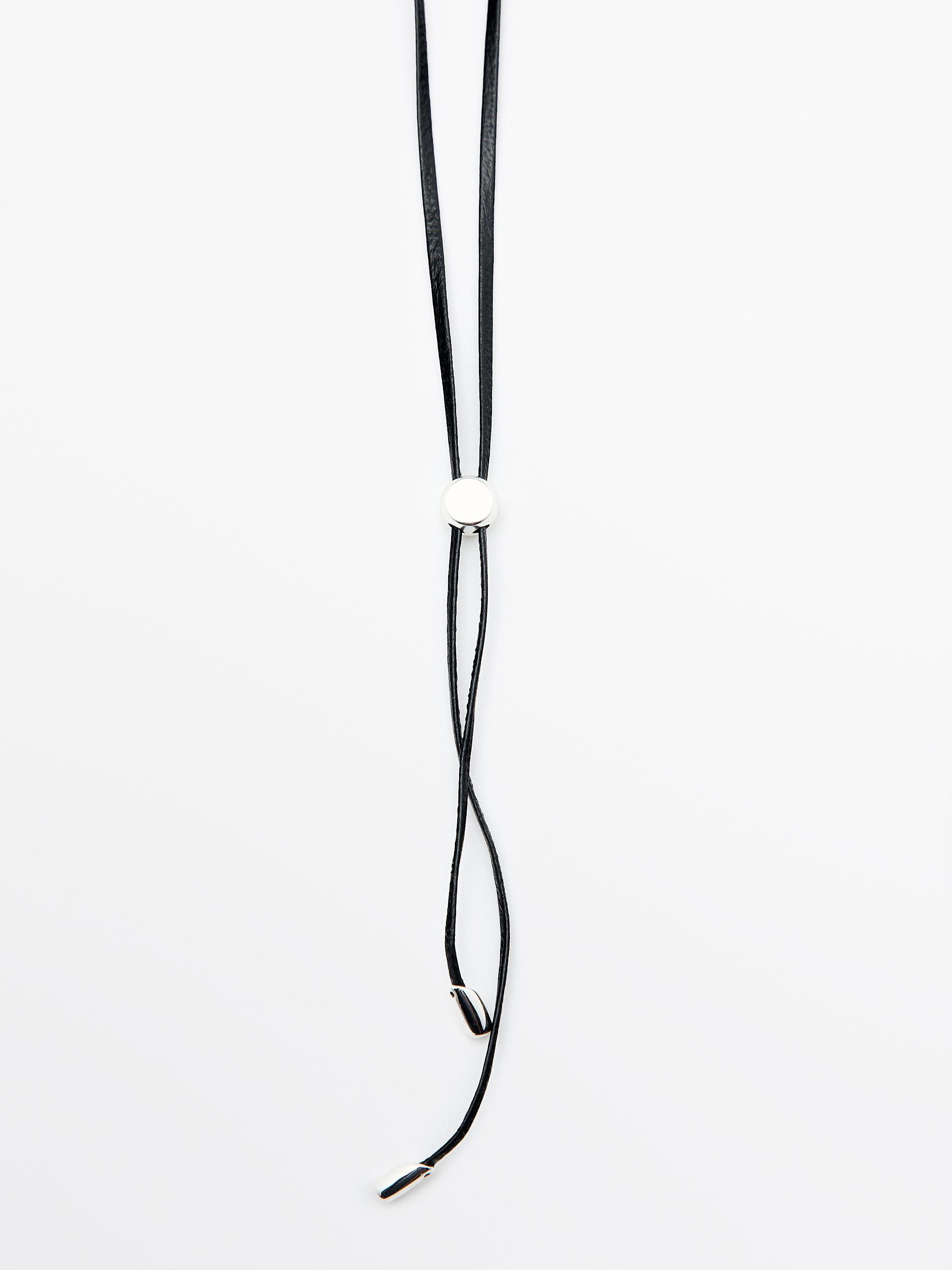 Halskette mit Steinen und Quaste | Massimo Dutti DE