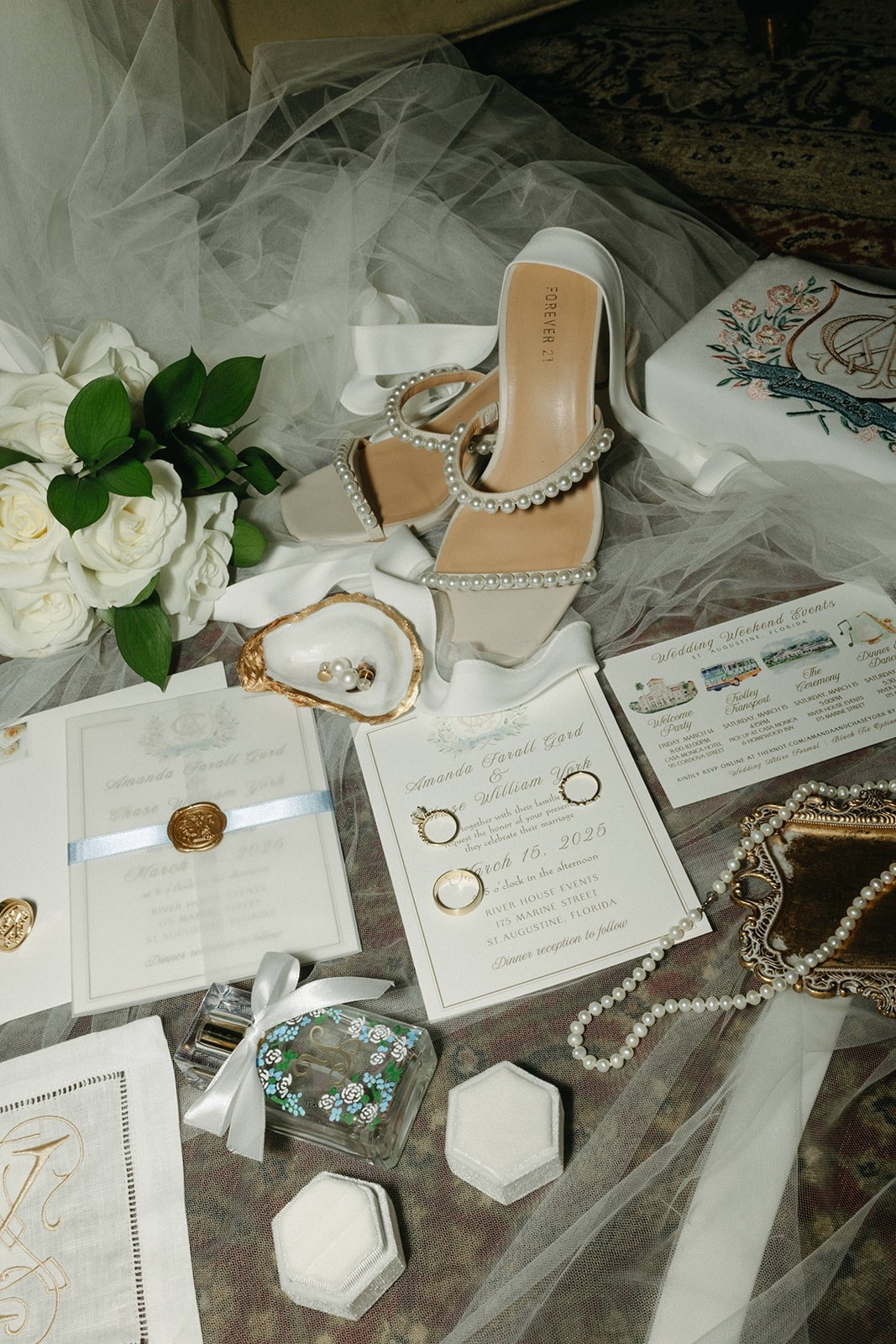 Wedding details shots and where I got everything! 
#details #wedding #bride #shoes #veil #rings #shell #perfume #purse #coastal #invitations #jewelry

#LTKWedding #LTKParties #LTKFindsUnder100