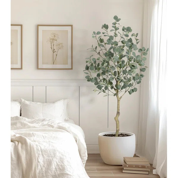 Primrue Eucalyptus Tree Artificial With Silver Dollar Leaves | Wayfair | Wayfair North America