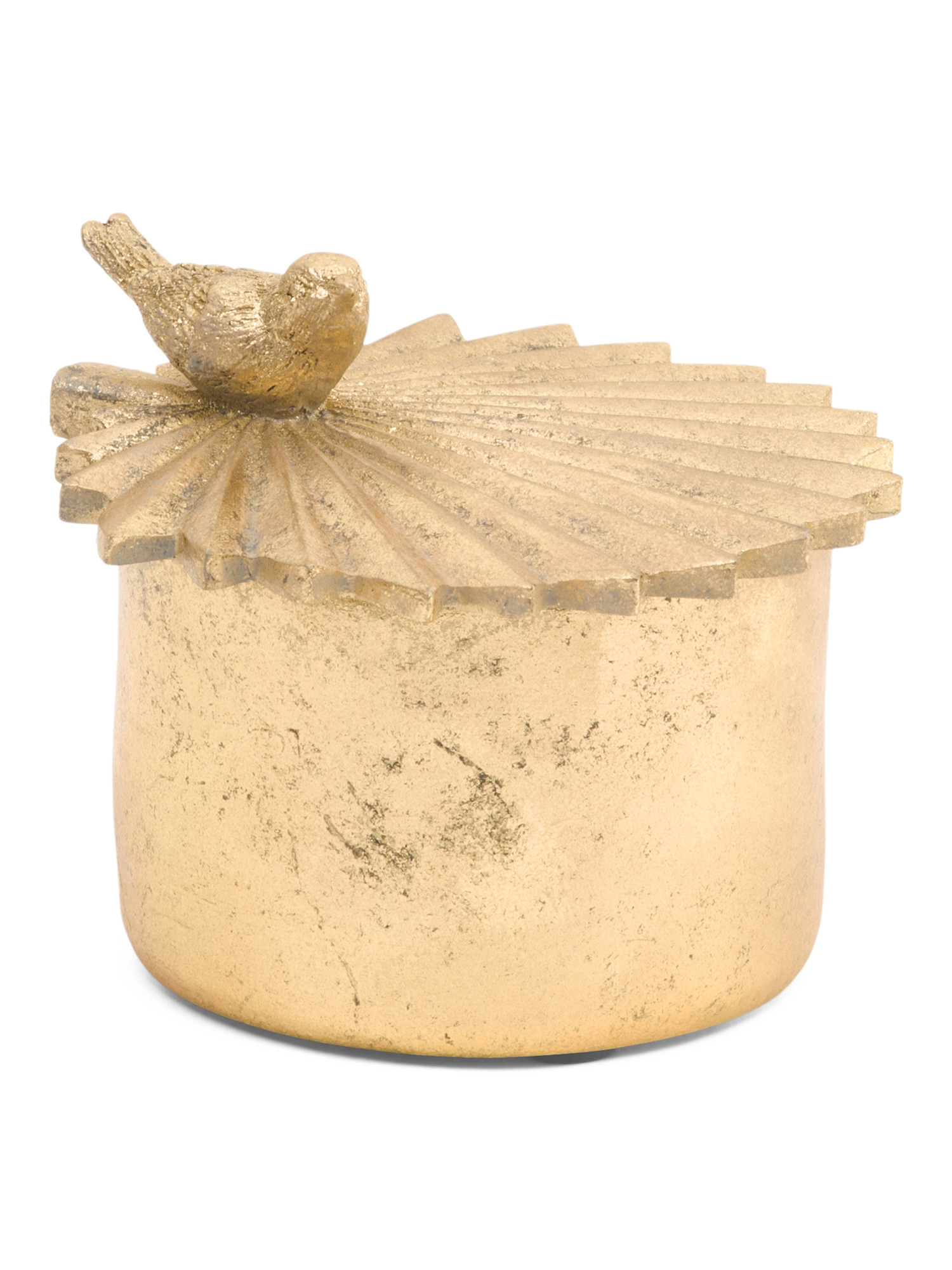 5x4 Circular Trinket Box With Lidded Bird Detail | Home | Marshalls | Marshalls