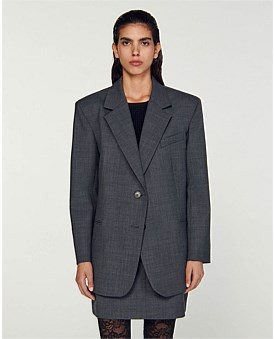 David Jones Sandro Paris Sfpve00840Suit in Charcoal Grey, Size 40 EU | David Jones (Australia & New Zealand)