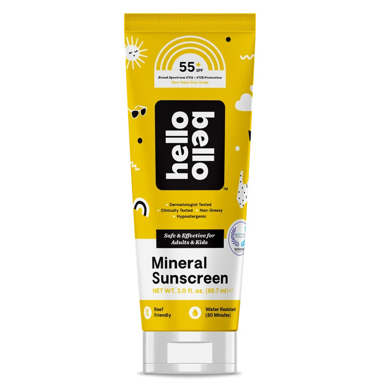 Hello Bello Mineral SPF 50+ Sunscreen Lotion I Broad Spectrum UVA/UVB Protection, Water Resistant... | Walmart (US)