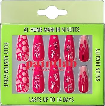 PaintLab Press On Nails - 30 Piece Fake Nails with Glue, Nail File, Prep Pad & Cuticle Stick | No... | Amazon (US)