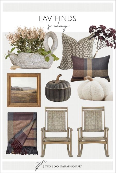 My favorite home decor finds this week. 

Throw pillows, wall art, fall decor, swan planters, outdoor rockers, throw blankets, pumpkin candles, fall florals 

#ltkunder50
#ltkunder100

#LTKSeasonal #LTKFind #LTKhome