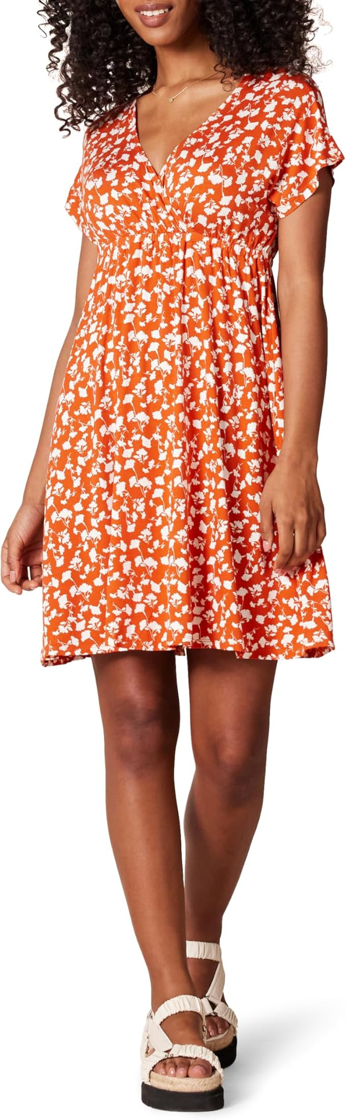 Amazon Essentials Women's Surplice Dress (Available in Plus Size) | Amazon (US)