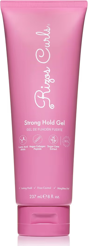 Rizos Curls Strong Hold Gel - Long-Lasting, Flake-Free Gel for Curly, Coily, and Wavy Hair, Frizz... | Amazon (US)