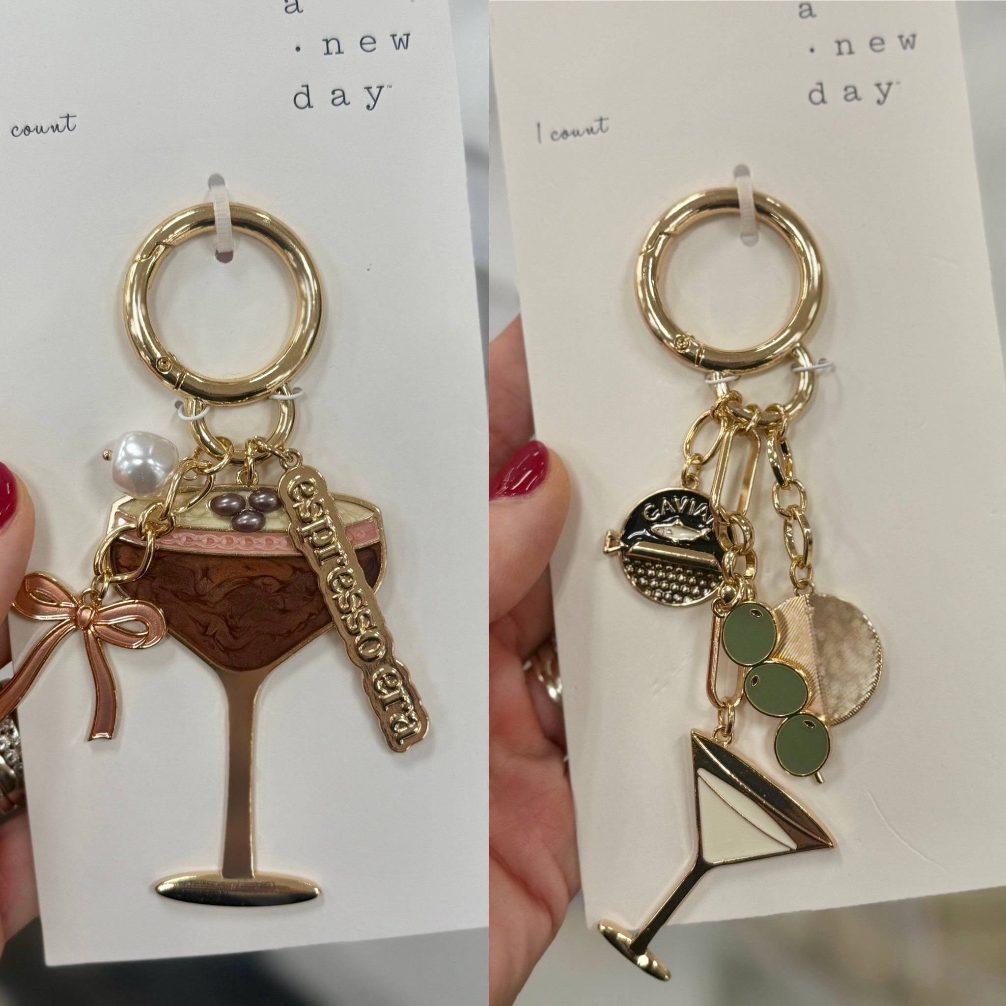 The cutest bag charms! Dirty martini and espresso martini charms that make the perfect gift! 🫒🍸☕️🎁


#purse charms
#bag charm
#gift idea
#gift guide
#gift for her
#gift for mom
#gift for sister
#mom gift idea
#coworker gift idea
#stocking stuffer idea
#gift under $10
#affordable gift idea 
#last minute gift ideas 
#target find 
#target gift ideaas


#LTKFindsUnder50 #LTKOver40 #LTKGiftGuide