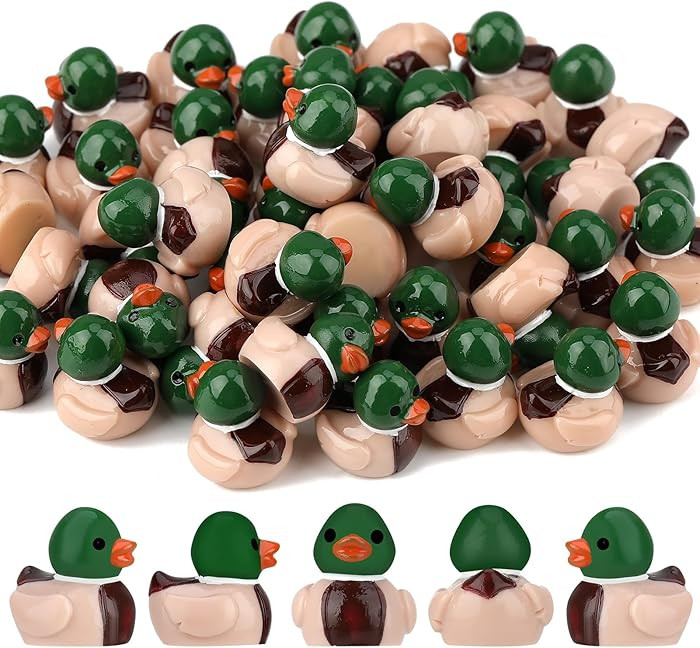 50 Pcs Mallard Ducks, Mallard Resin Ducks, Unique Mallard Duckies, Mini Mallard Resin Ducks Decor... | Amazon (US)