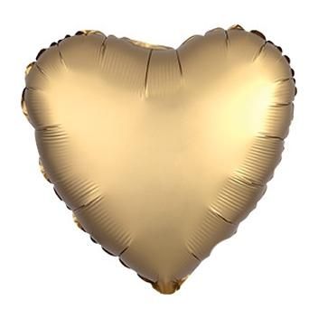 18" Satin Luxe Gold Heart Foil Balloon | Shop Sweet Lulu