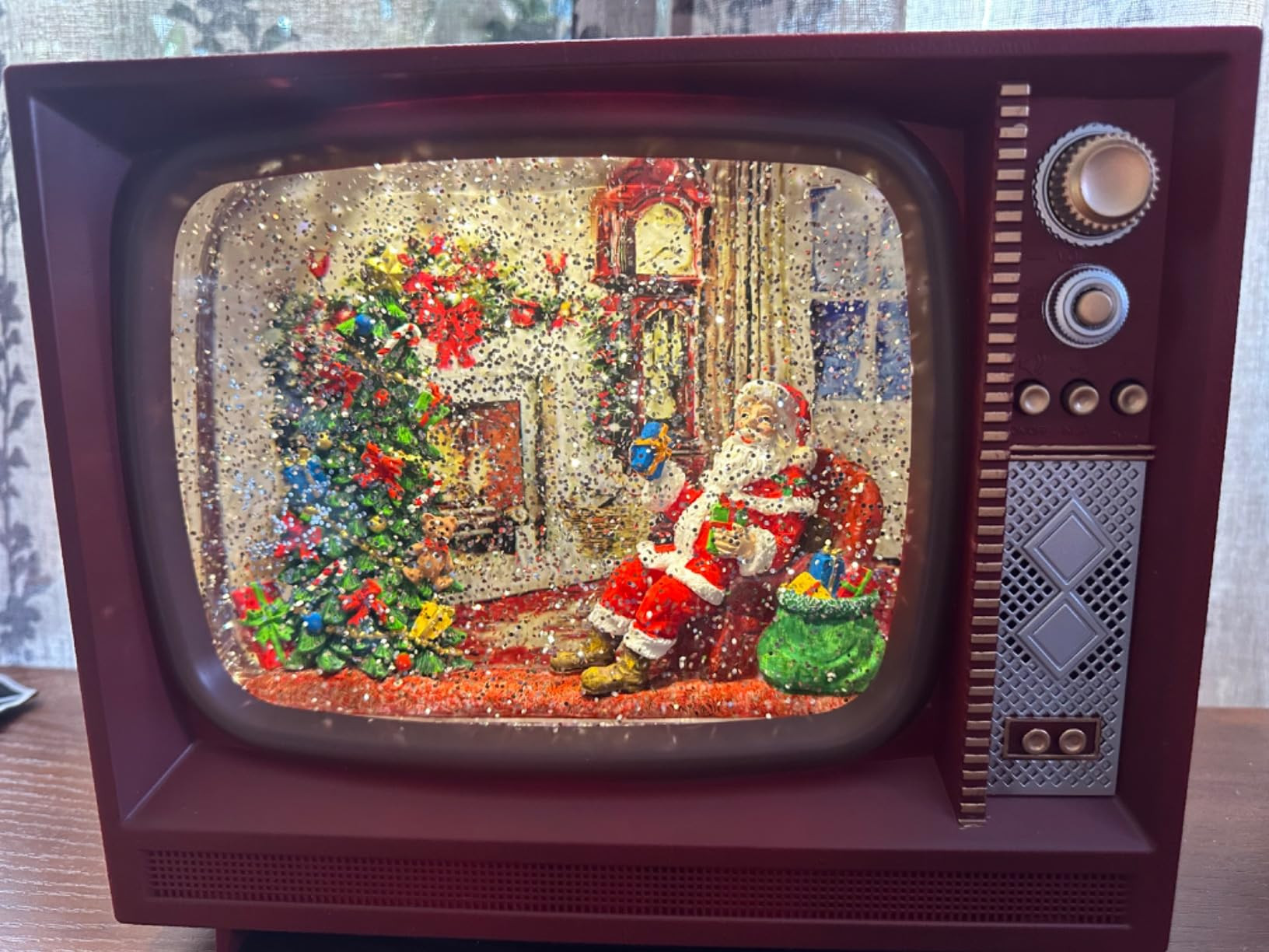 Christmas Snow Globes, Christmas Decorations Retro Style TV Lantern, Musical Snow Globes with Timer, Television Lighted Snow Globe for Thanksgiving Party Table Home Indoor Decor(Deer, Church) | Amazon (US)