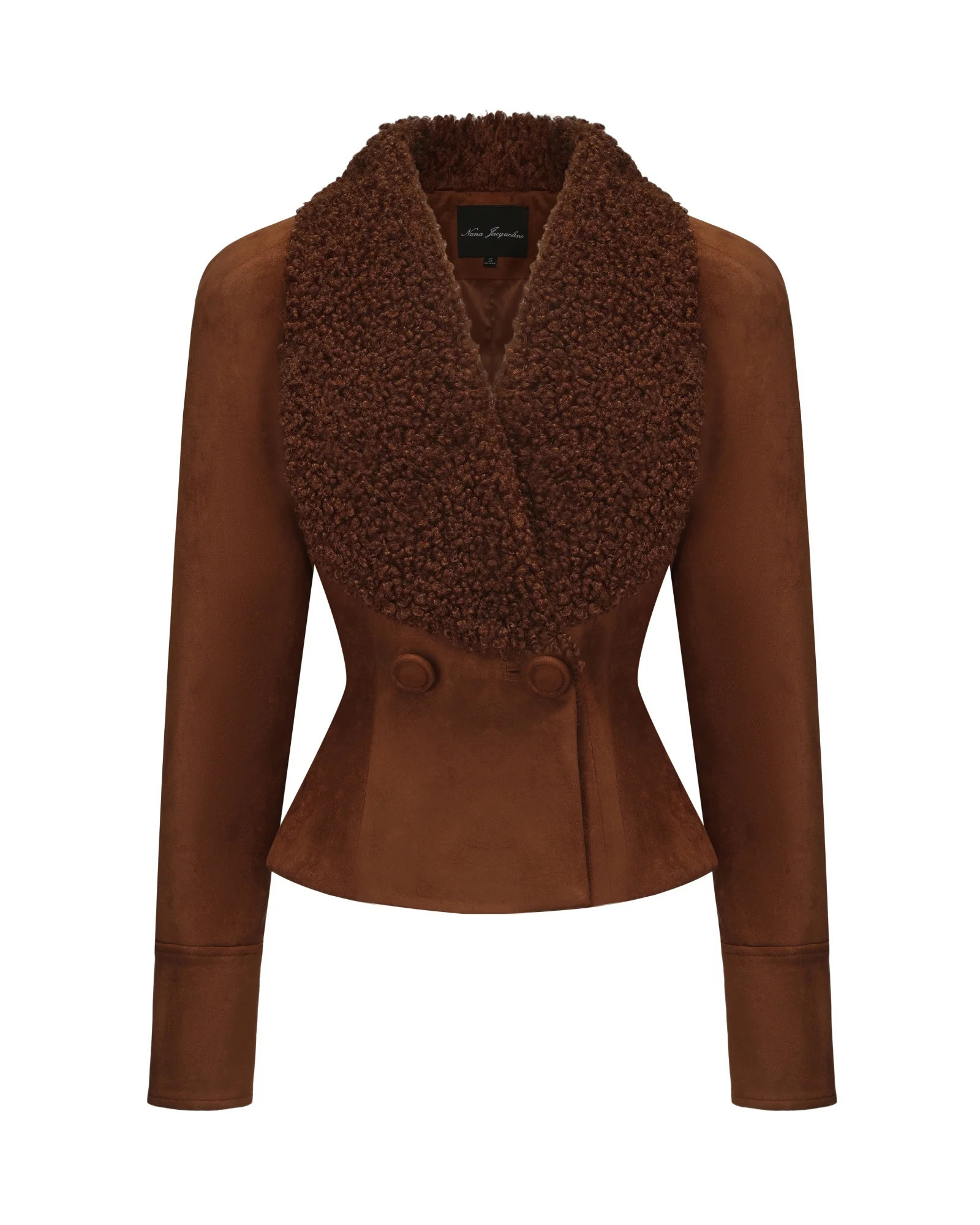 Celine Suede Coat (Brown) | Nana Jacqueline