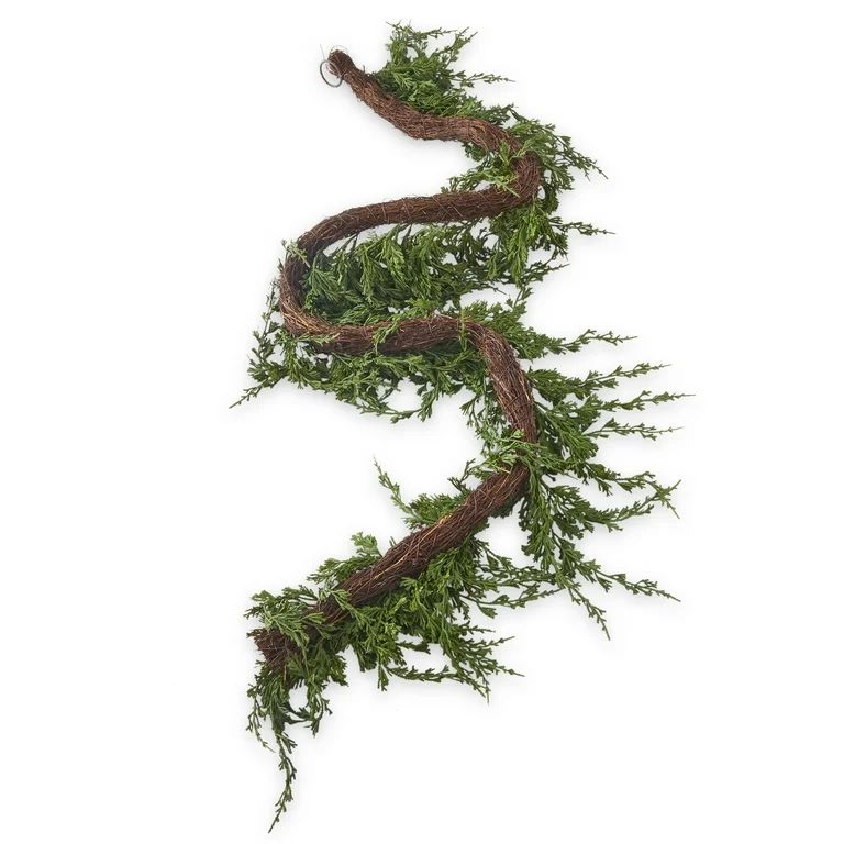 Holiday Time Greener Christmas Garland, 6 Foot | Walmart (US)