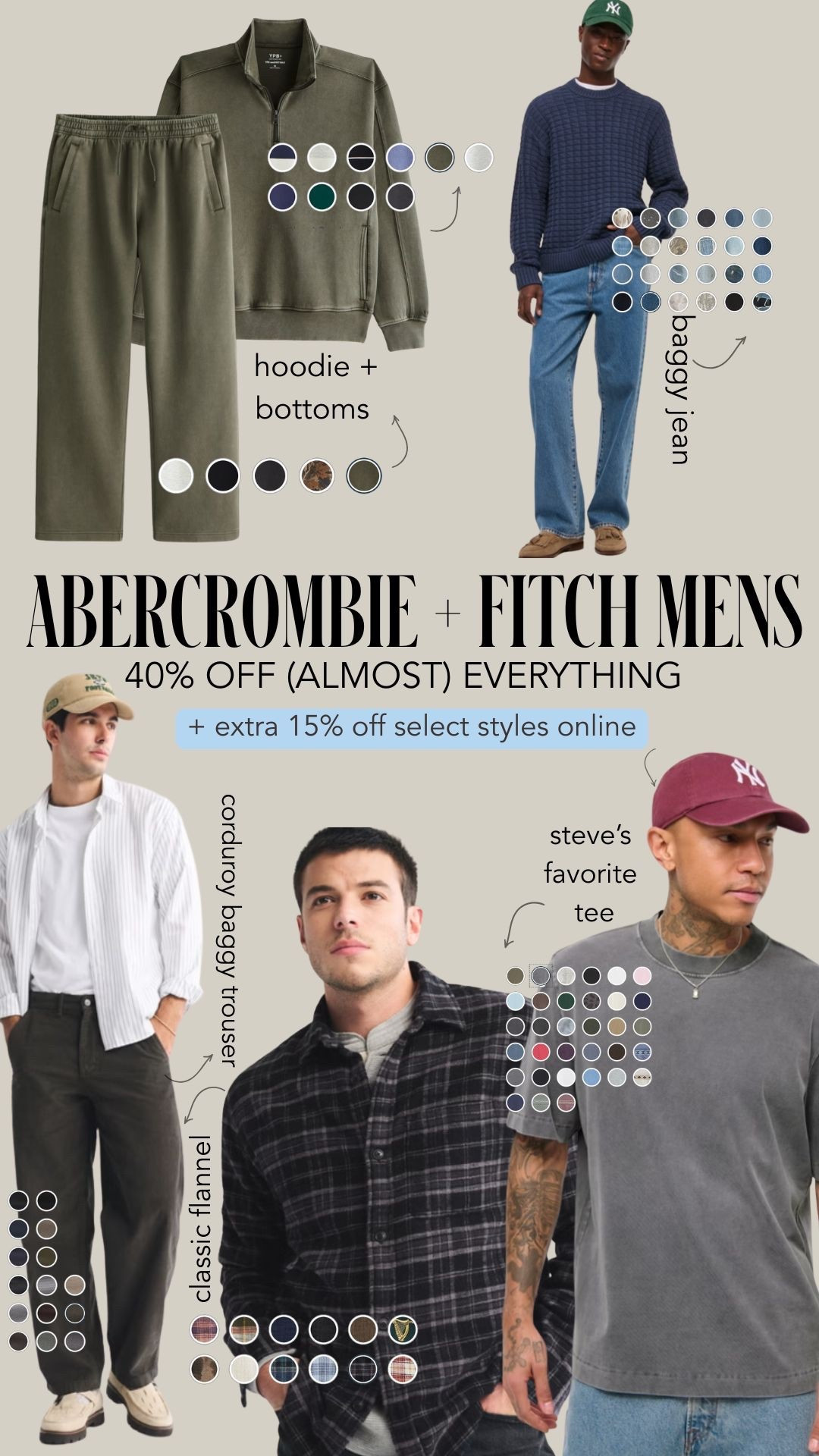 men’s abercrombie 40% off

#LTKFindsUnder100 #LTKSeasonal #LTKMens