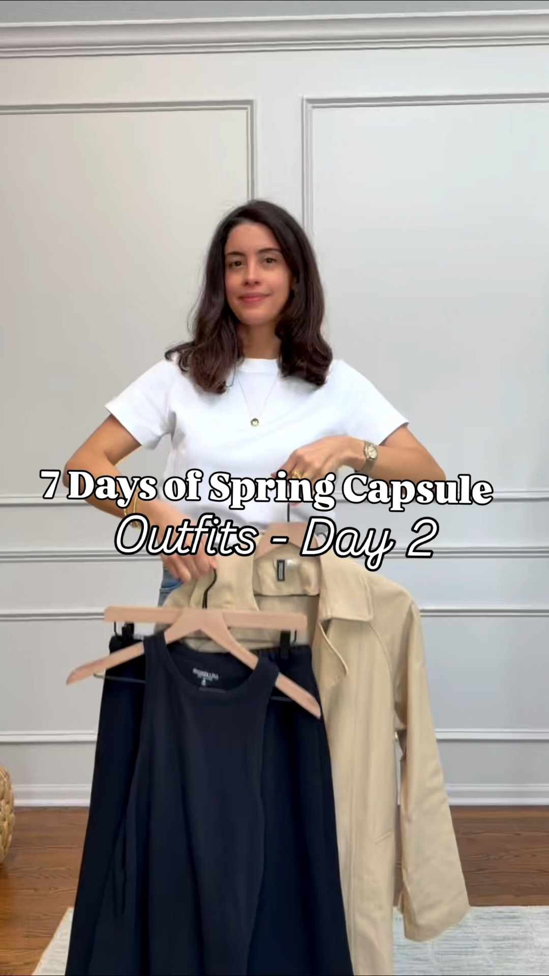 Day 2 of Spring Capsule Outfits 🤍
If you never know what to wear on those in-between weather days, this is it. Simple black base + trench + loafers = effortless and put together. Add a straw bag and you’re instantly spring-ready.

Linked everything for you 🤍

Sizing:
Pants: Small
Tank: Medium
Trench Coat: Small
Loafers: TTS

#LTKootd #LTKgrwm #LTKSeasonal