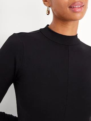 Mock Neck Maxi Dress | Old Navy (US)