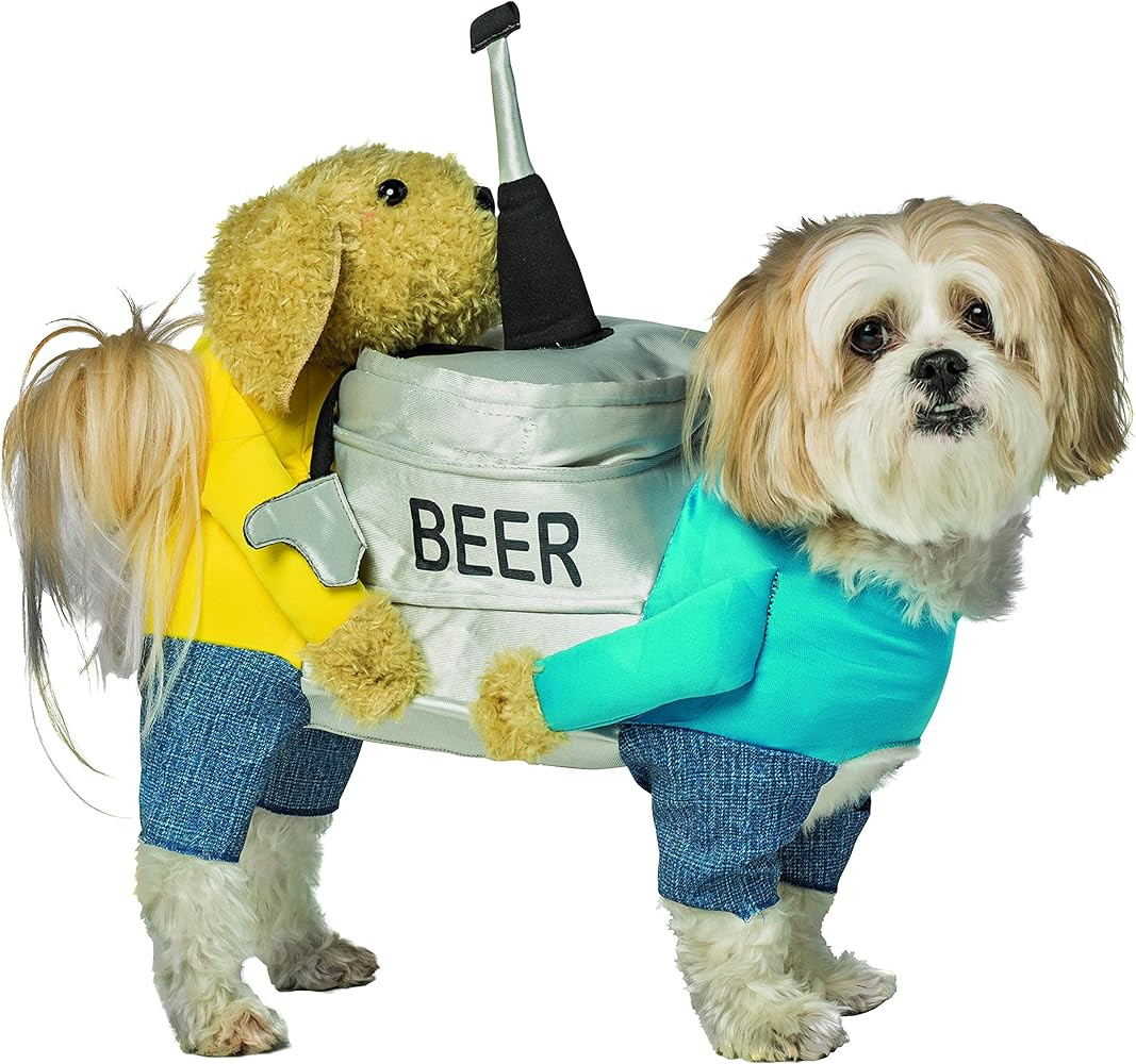 Dogs Carrying Beer Keg Pet Costume, L-XL | Amazon (US)