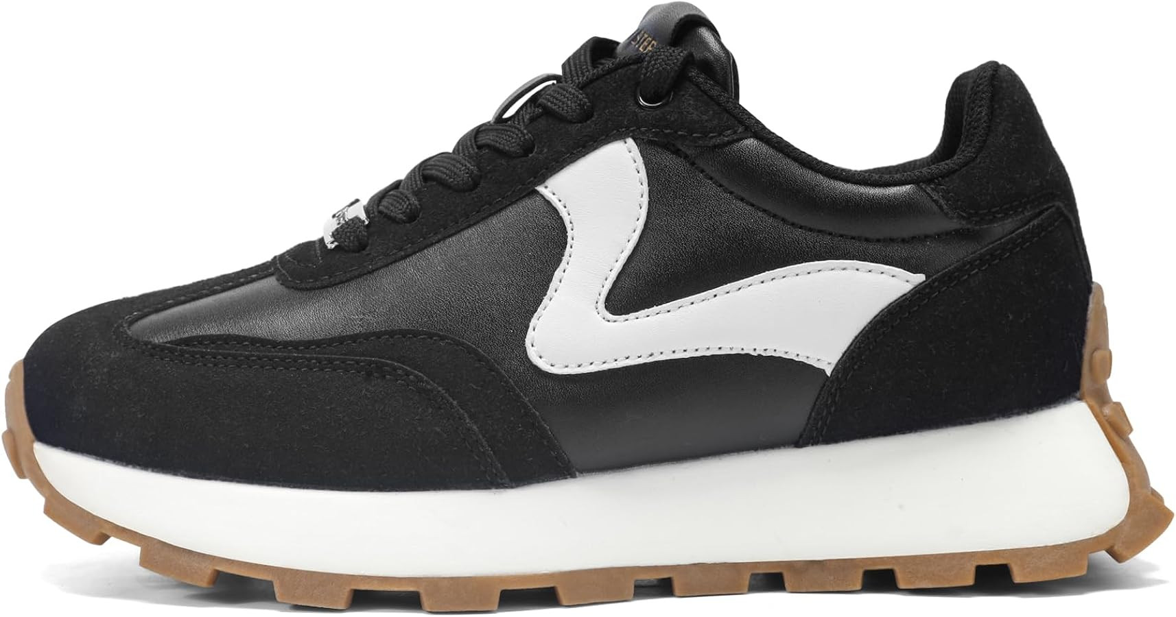 LUCKY STEP Women's Platform Retro Sneakers Classic Tennis Fashion Casual Anti-Slip Lace-up Walkin... | Amazon (US)