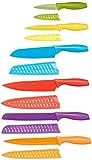 Amazon Basics Color-Coded Kitchen 12-Piece Knife Set, 6 Knives with 6 Blade Guards, Multicolor, 1... | Amazon (US)