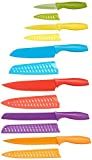 Amazon Basics 12-Piece Color-Coded Kitchen Knife Set, 6 Knives with 6 Blade Guards | Amazon (US)