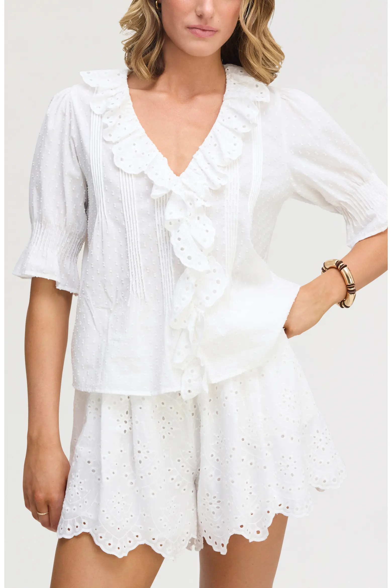 Flounce Ruffle Cotton Top (Women) | Nordstrom | Nordstrom