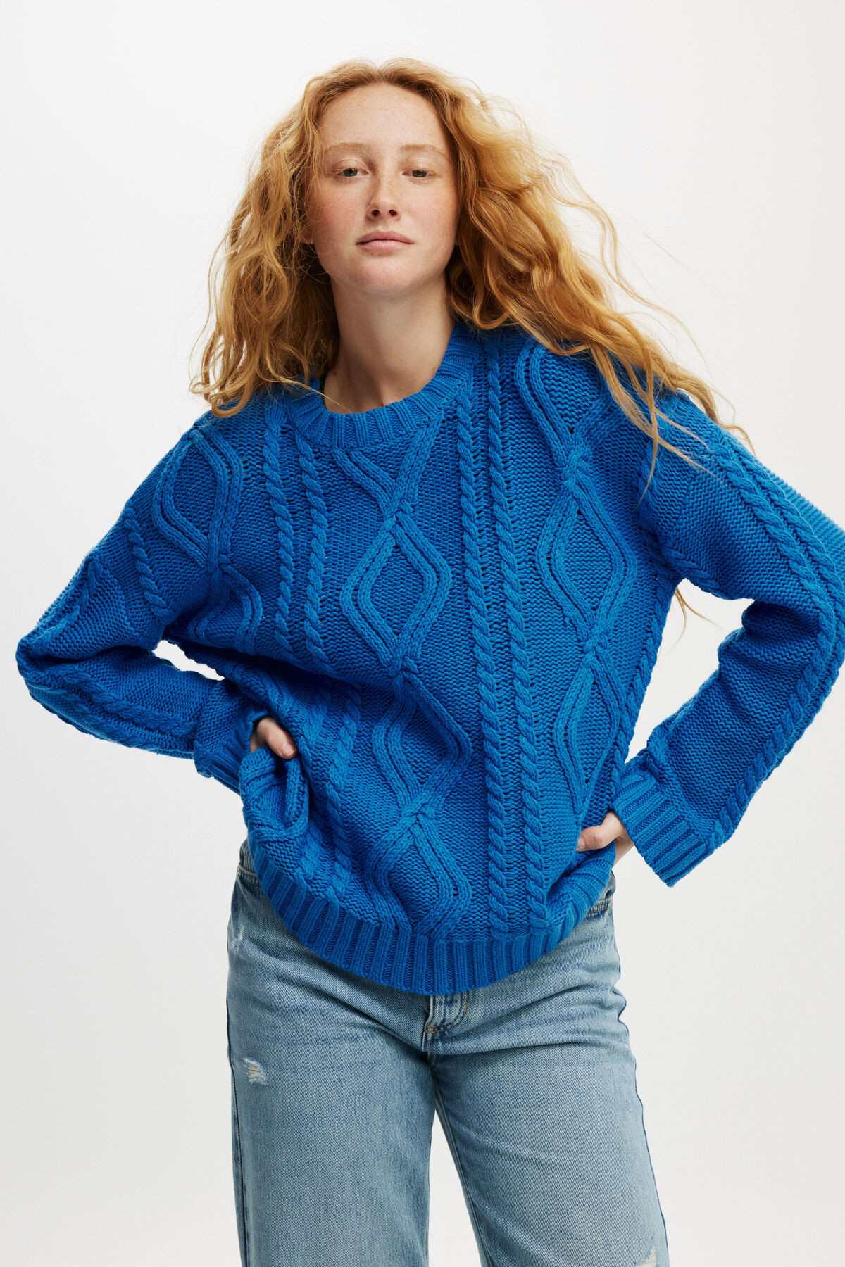 Oversized Cable Sweater | Cotton On (US)