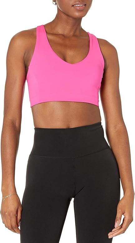 Amazon Essentials Women's Active Sculpt v Neck Sports Bra (Available in Plus Size) | Amazon (US)