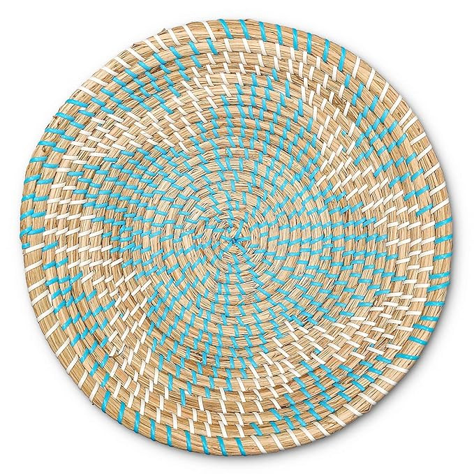 Woven Basket Bowl Wall Hanging | Handmade Decorative Bowl with Hook | Chic Boho Décor, Ideal Hou... | Amazon (US)
