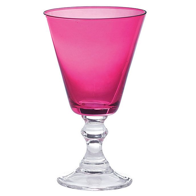 Bunny Williams Pink Glass Goblet - Set of 4 | Ballard Designs, Inc.