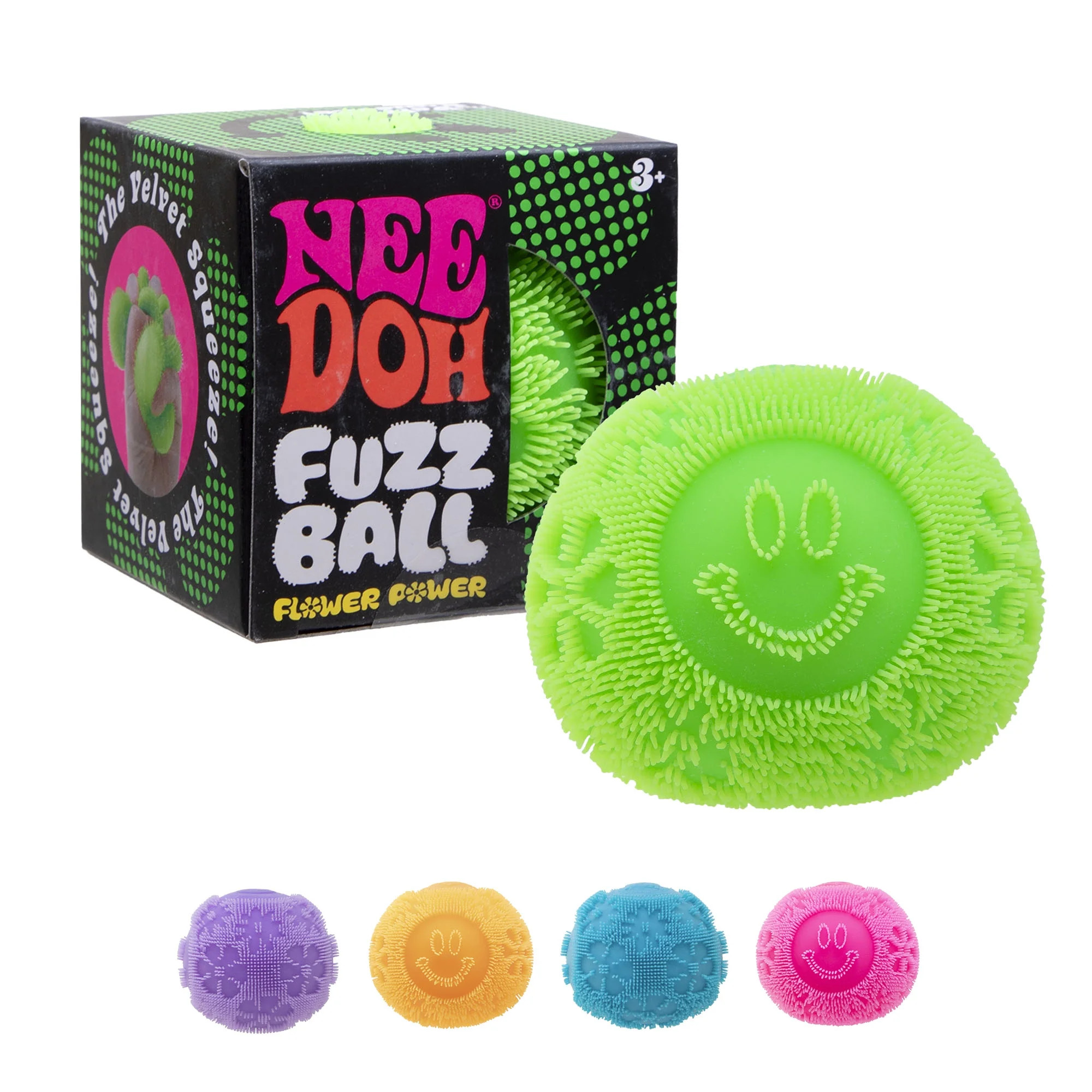 Nee Doh Fuzz Ball Flower Power Novelty Fidget Toy, Multiple Colors, Children Ages 3+ | Walmart (US)