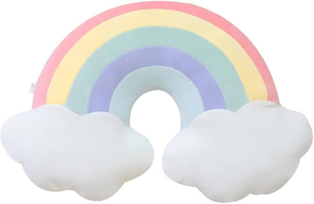 JIANEEXSQ Cloud Rainbow Shaped Pillow Home Decorative Creative Cushion Plush Stuffed Pillow Candy... | Amazon (US)