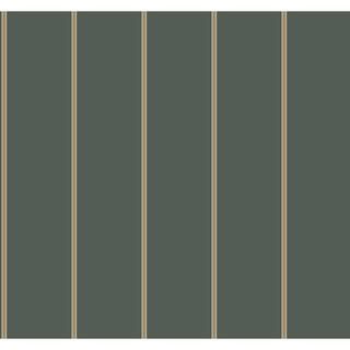 York Wallcoverings Social Club Stripe Green Spray and Stick Roll (Covers 60.75 sq. ft.) SR1544 | The Home Depot