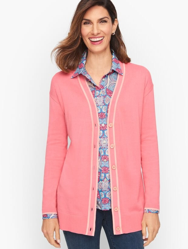 Girlfriend Cardigan - Tipped | Talbots
