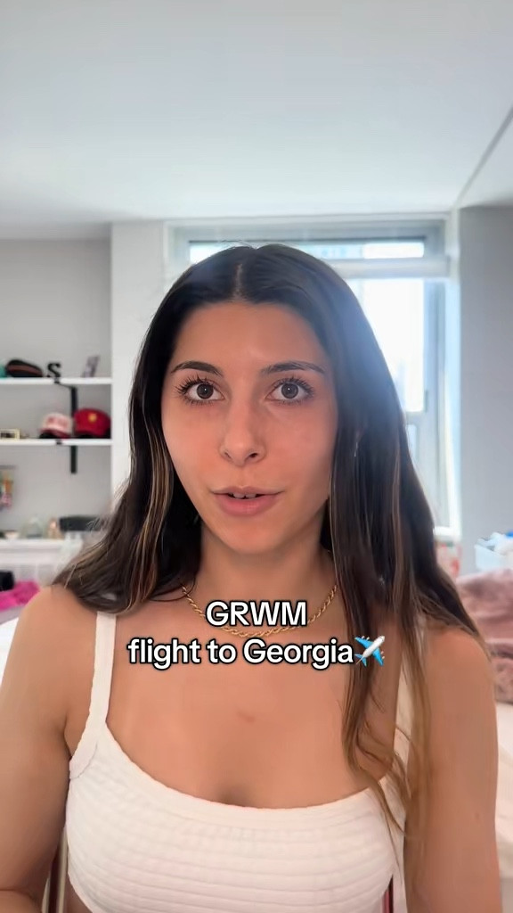 quick glowy makeup look for the airport✈️✨