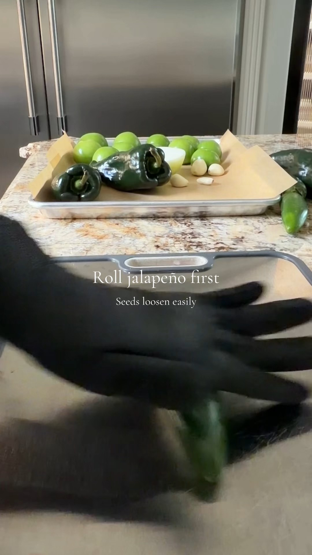 Simple jalapeno prep makes a big difference 🌶️
Rolling the pepper first helps loosen the seeds, and wearing gloves protects your hands.
Sharing the prep tools I use to make this easier.

#LTKHome #LTKdayinmylife #LTKfoodie